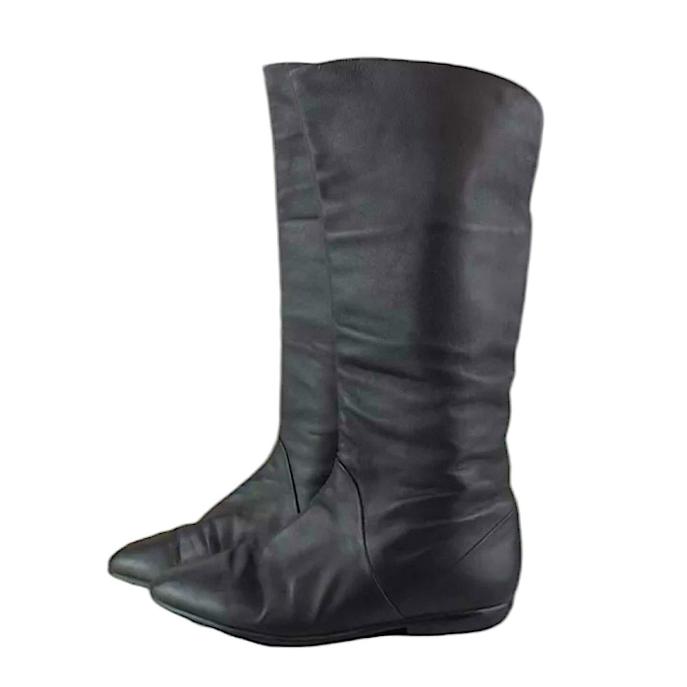 VTG Maine Woods “Brandy” Knee High Black Leather Boots